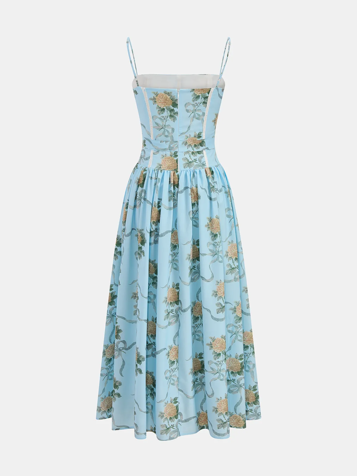 Floral Print Cami Midi Dress sold by COMMENSE product image thumbnail 2