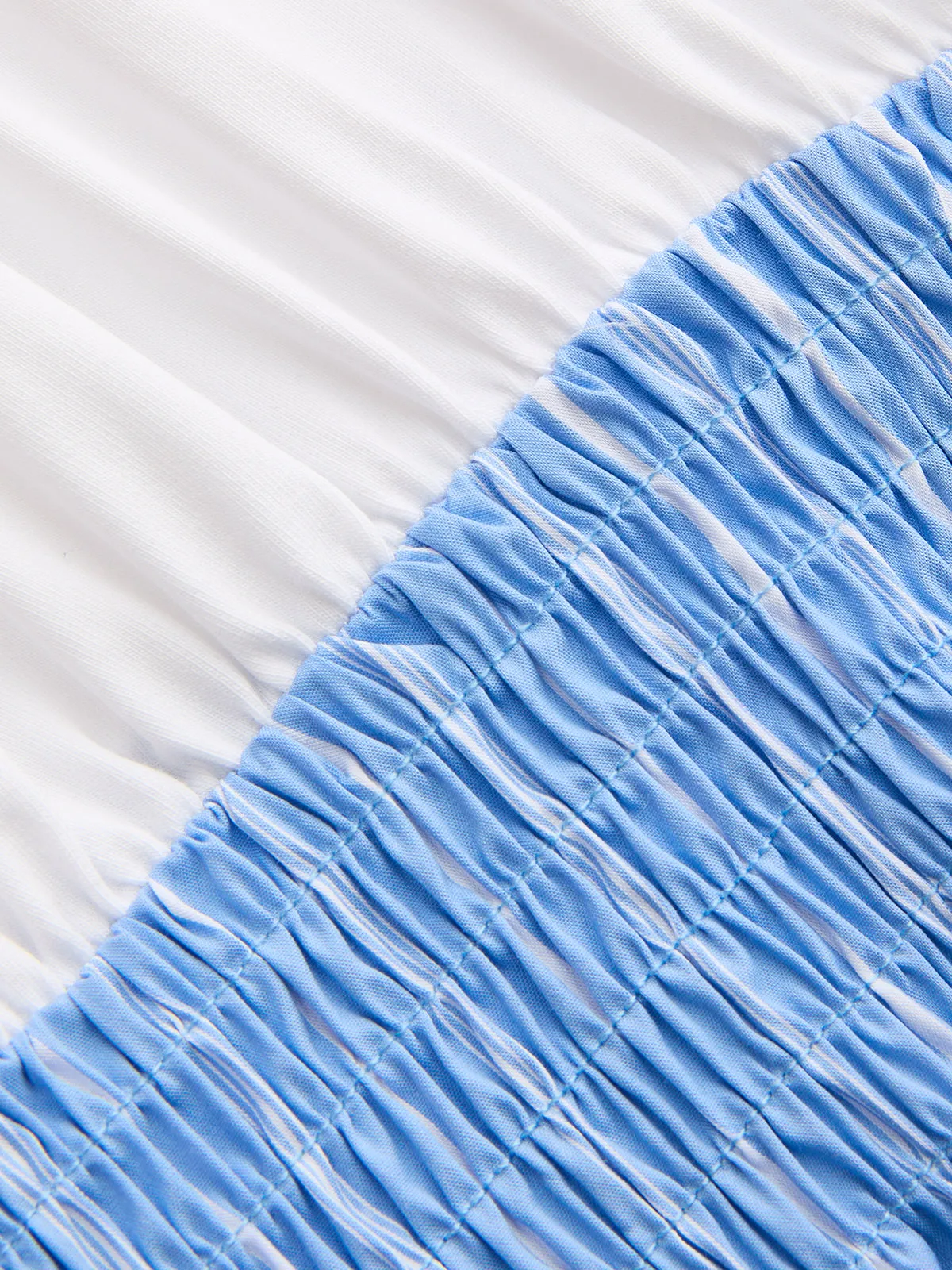 Color Block Off-Shoulder Striped Midi Dress sold by COMMENSE product image thumbnail 5