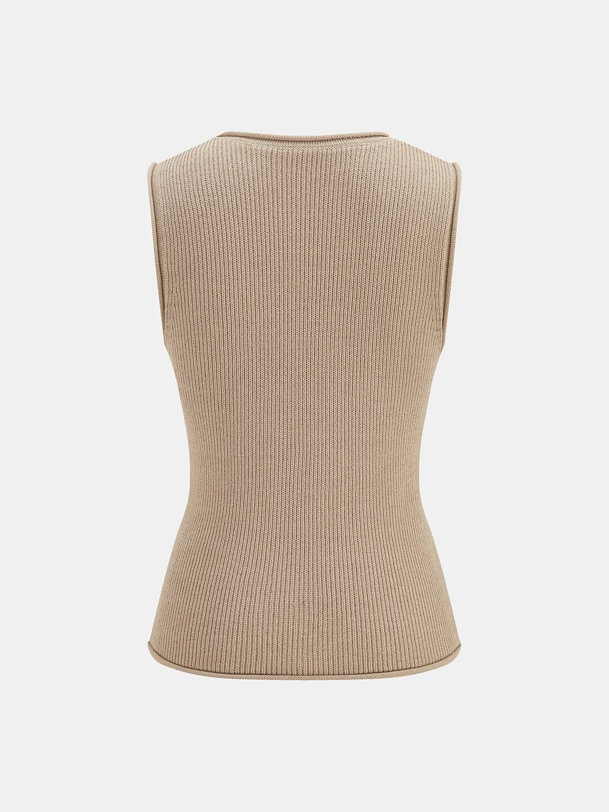 Metal Stud Embellished Knit Vest sold by COMMENSE product image thumbnail 3