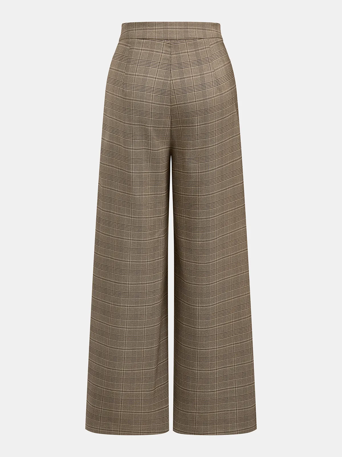 Plaid Wrap Wide Leg Pants sold by COMMENSE product image thumbnail 2