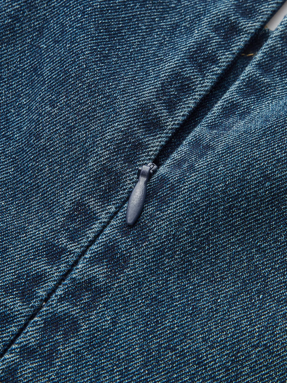 Sleeveless V-Neck Denim Mini Dress sold by COMMENSE product image thumbnail 5