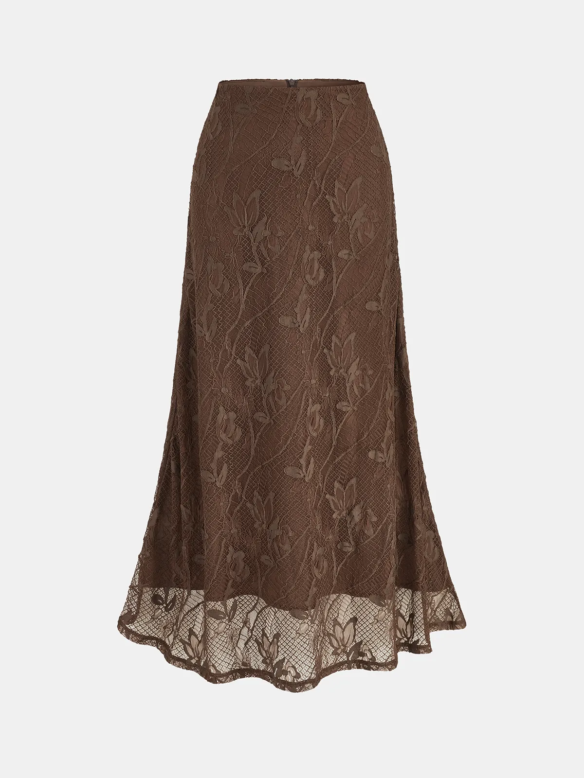 Sleeveless Asymmetric Top & Lace Mermaid Skirt Set sold by COMMENSE product image thumbnail 4