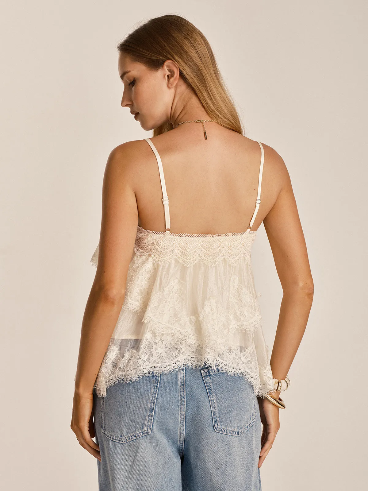 Lace Layered Cami Top sold by COMMENSE product image thumbnail 5