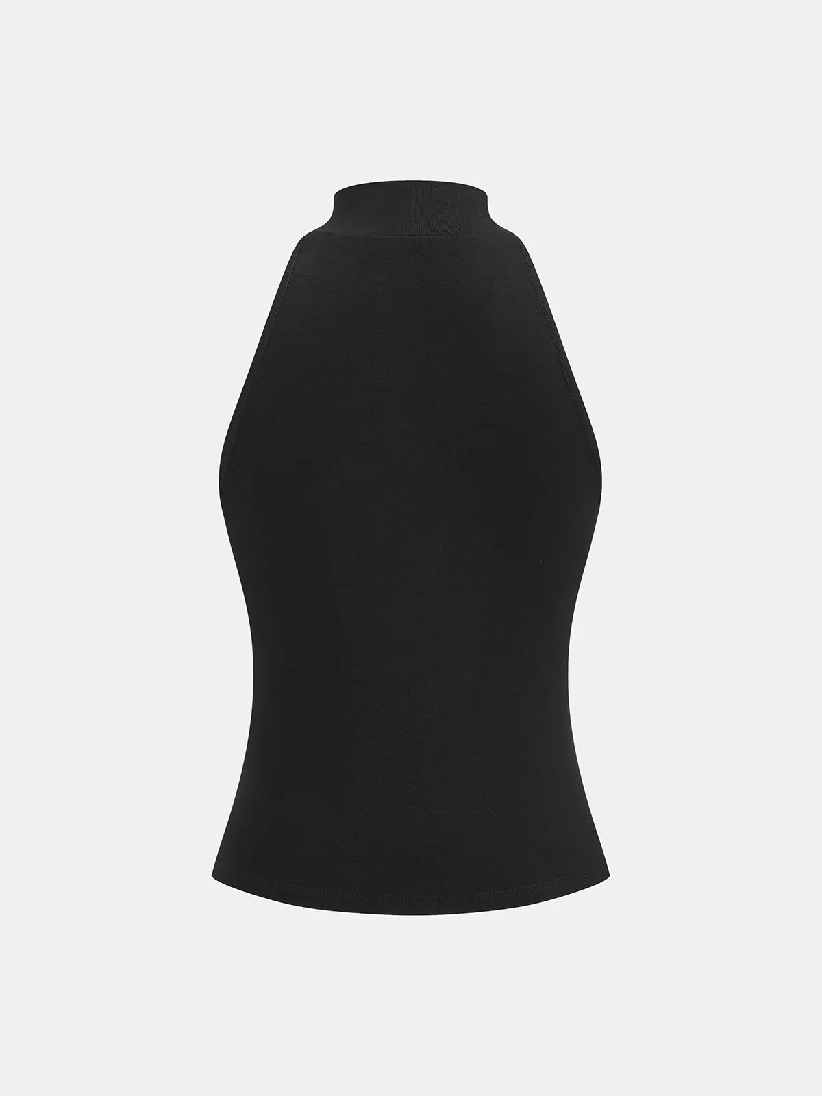 Metal Detail Halter Neck Fitted Top sold by COMMENSE product image thumbnail 3