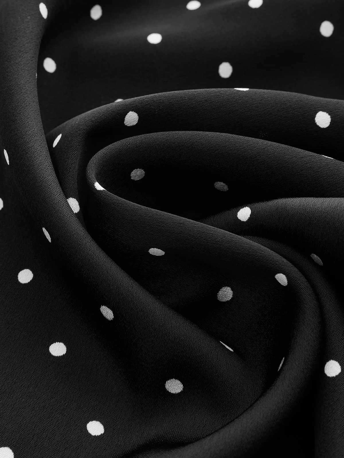 Polka Dot Cowl Neck Halter Tank Top sold by COMMENSE product image thumbnail 4