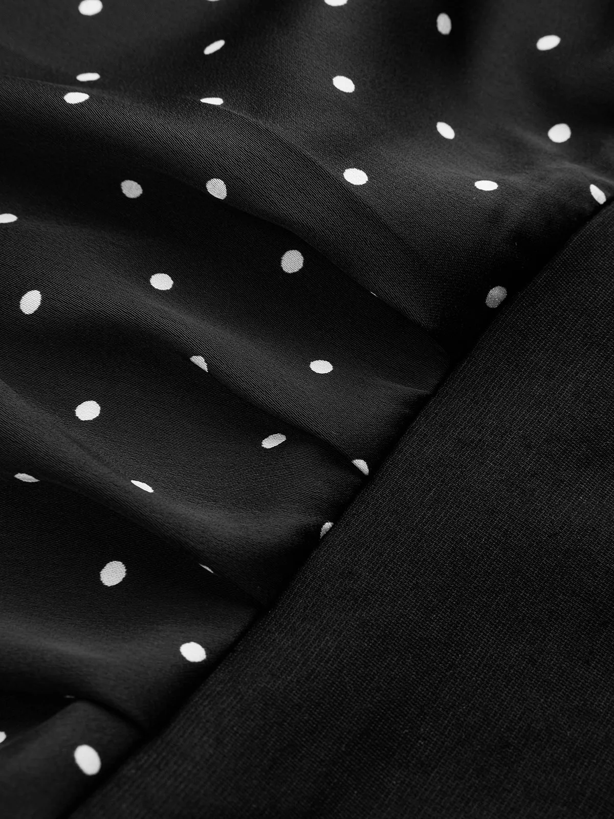 Polka Dot Cowl Neck Halter Tank Top sold by COMMENSE product image thumbnail 5