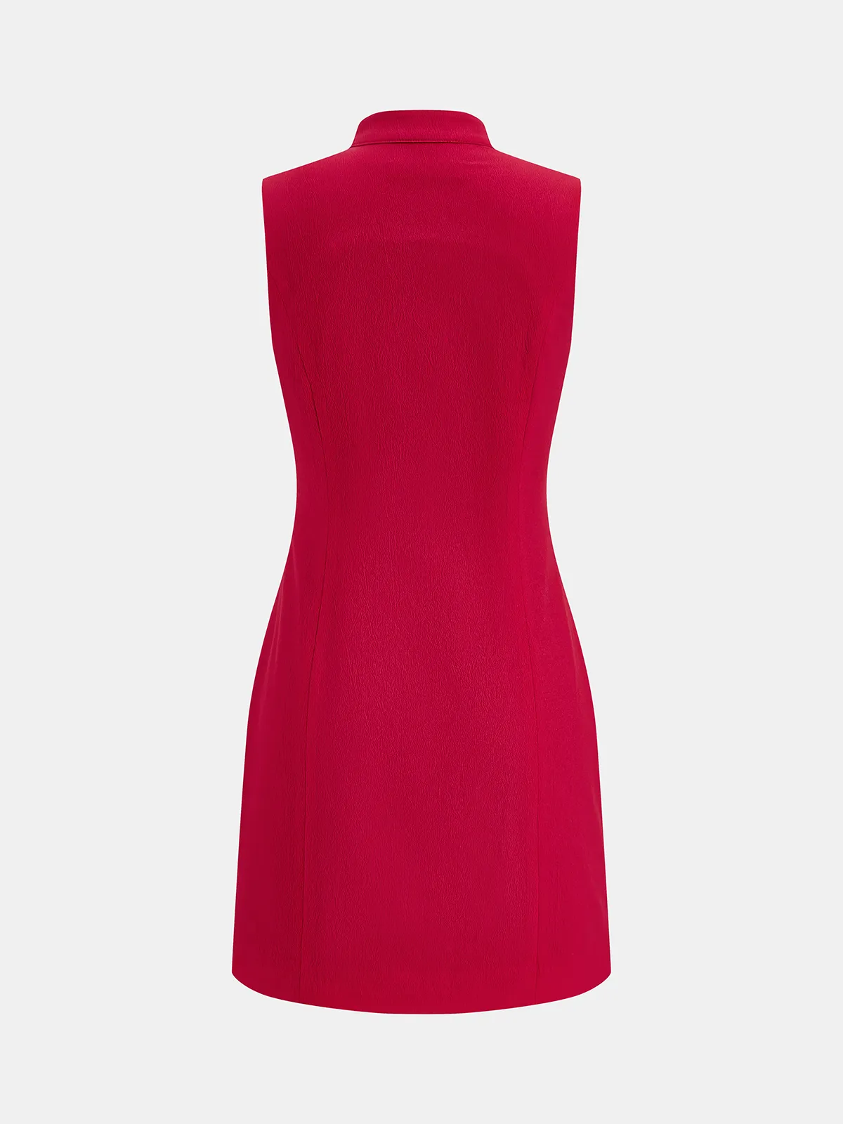 Mandarin Collar Keyhole Bodycon Mini Dress sold by COMMENSE product image thumbnail 3
