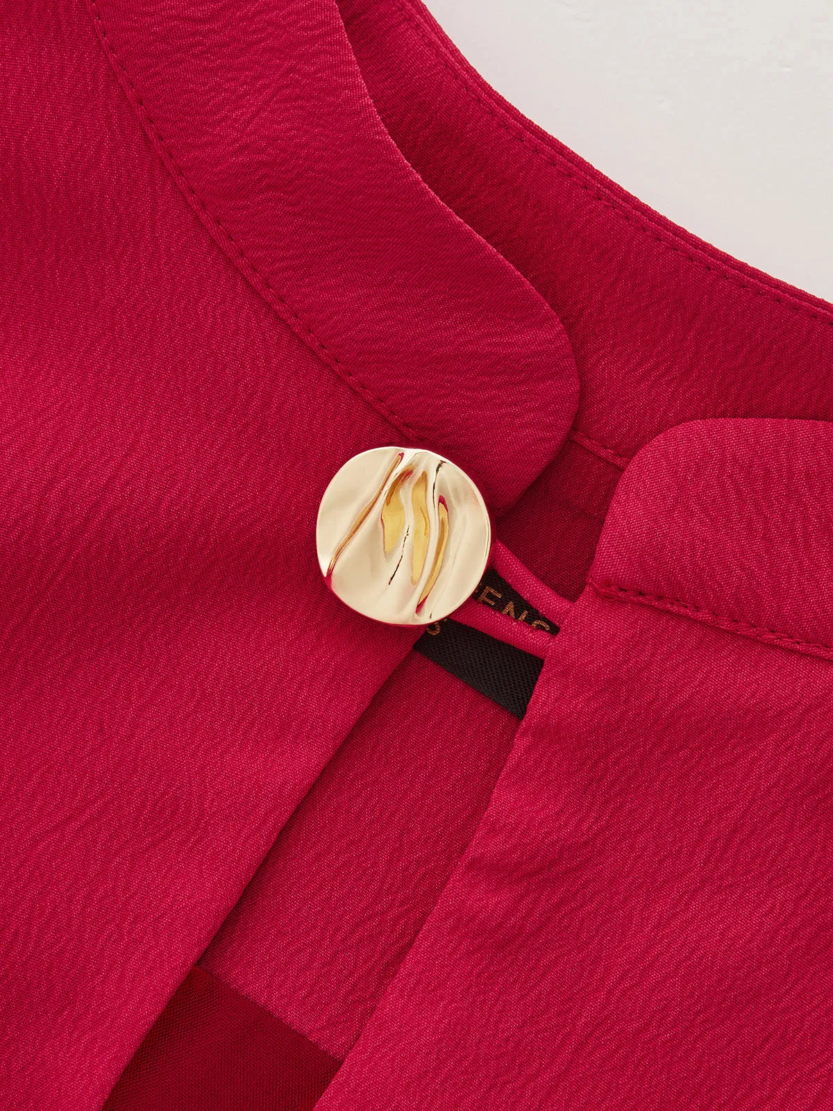 Mandarin Collar Keyhole Bodycon Mini Dress sold by COMMENSE product image thumbnail 5
