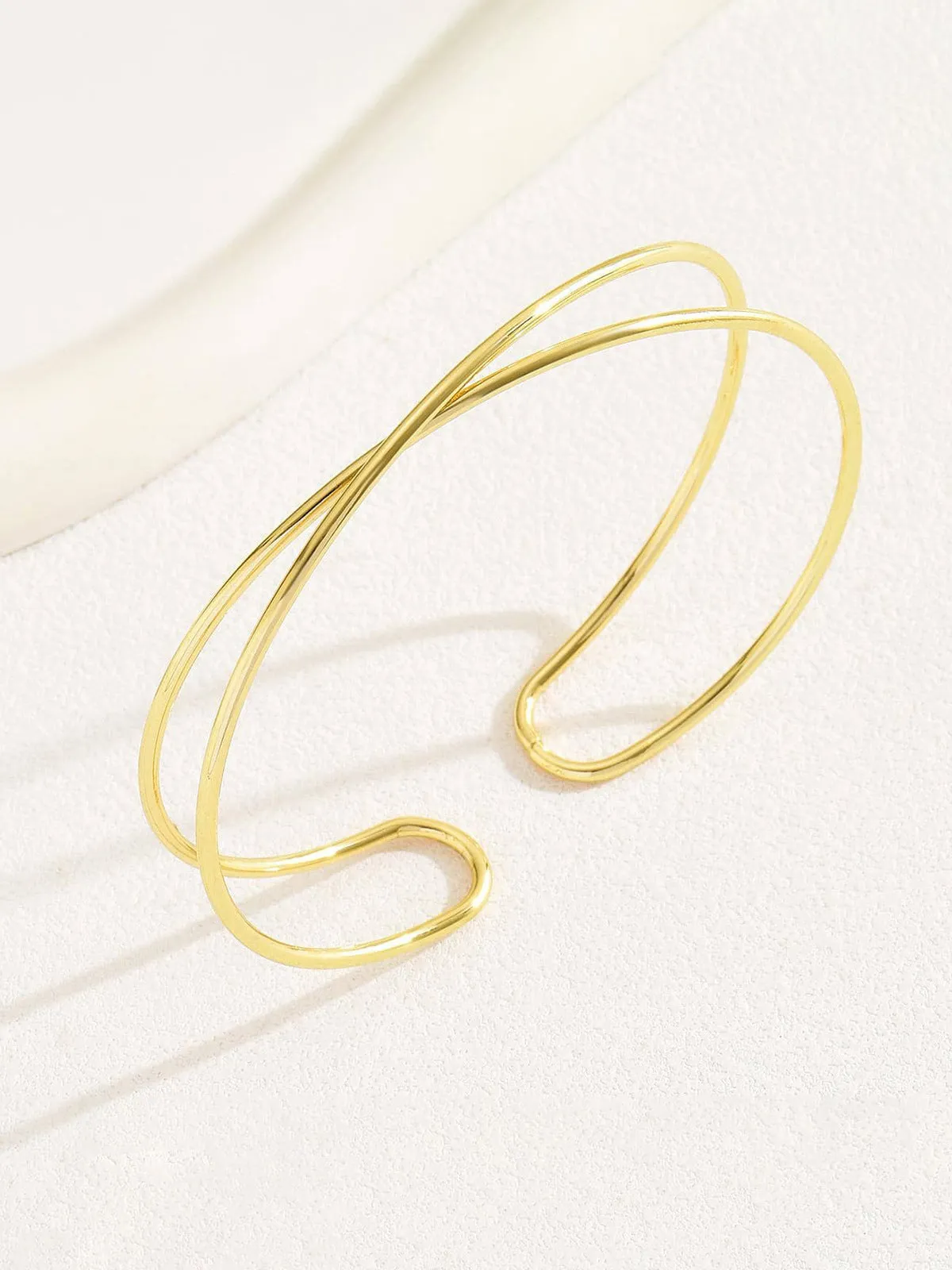 Minimalist Crisscross Upper Arm Cuff sold by COMMENSE product image thumbnail 2
