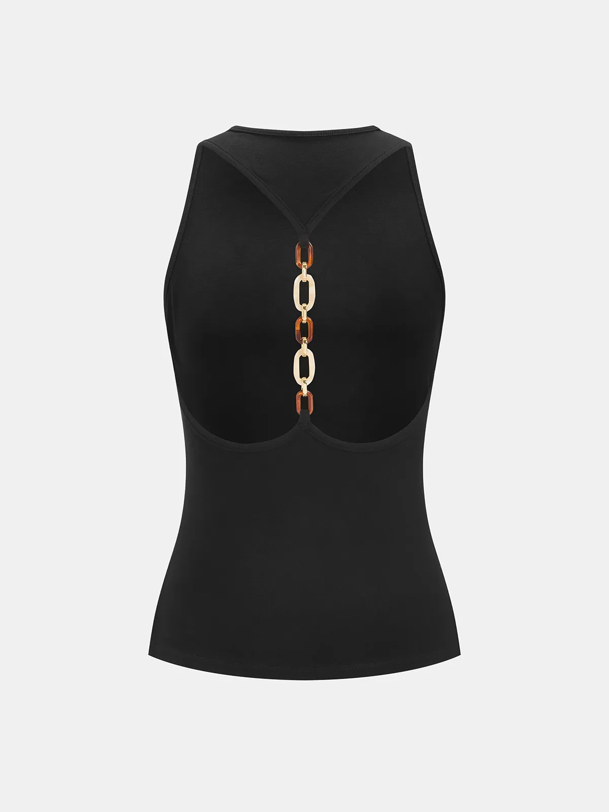 Chain Decor Backless Tank Top sold by COMMENSE product image thumbnail 3