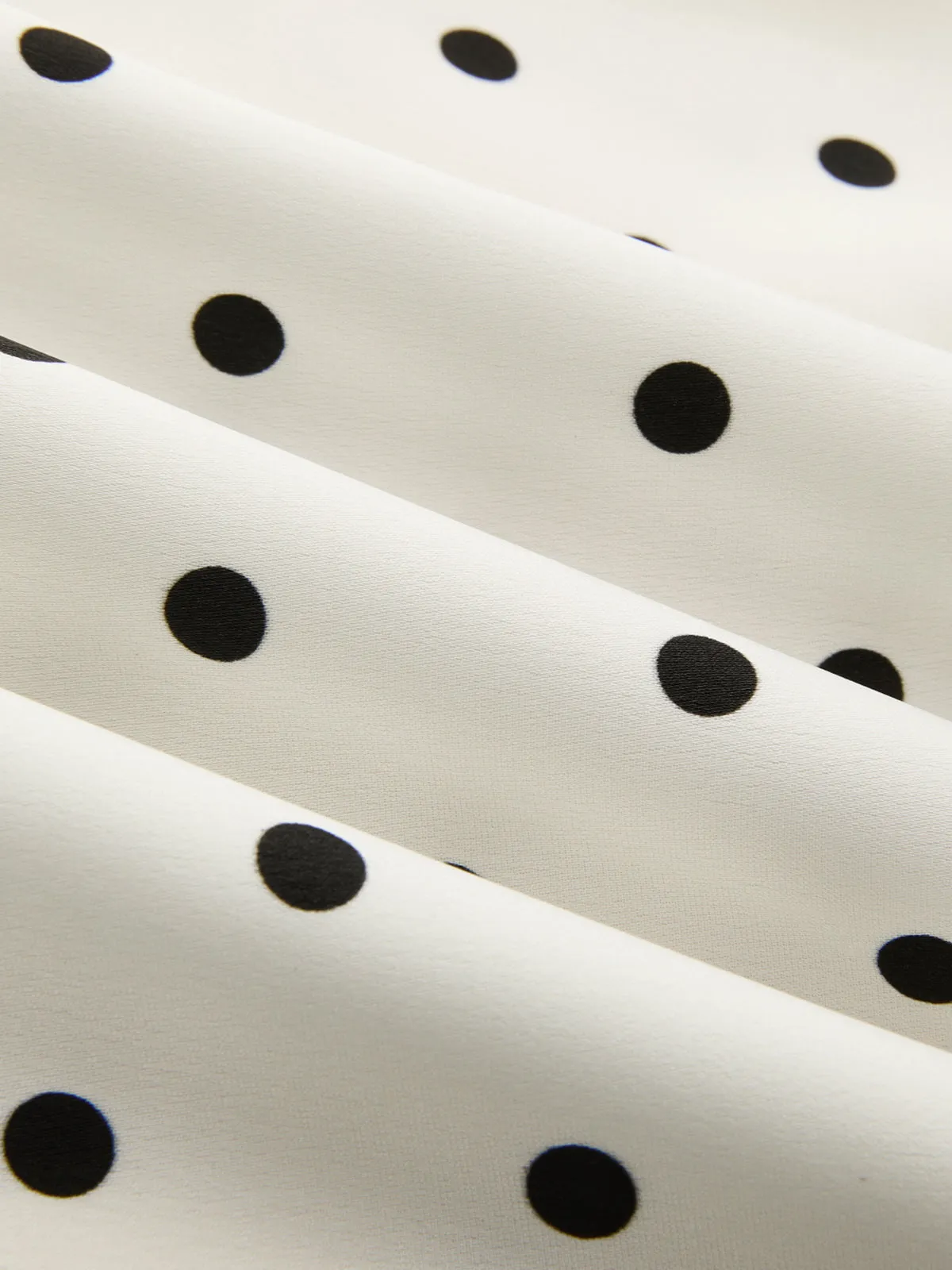 Polka Dot Lace Trim Asymmetric Midi Skirt sold by COMMENSE product image thumbnail 5