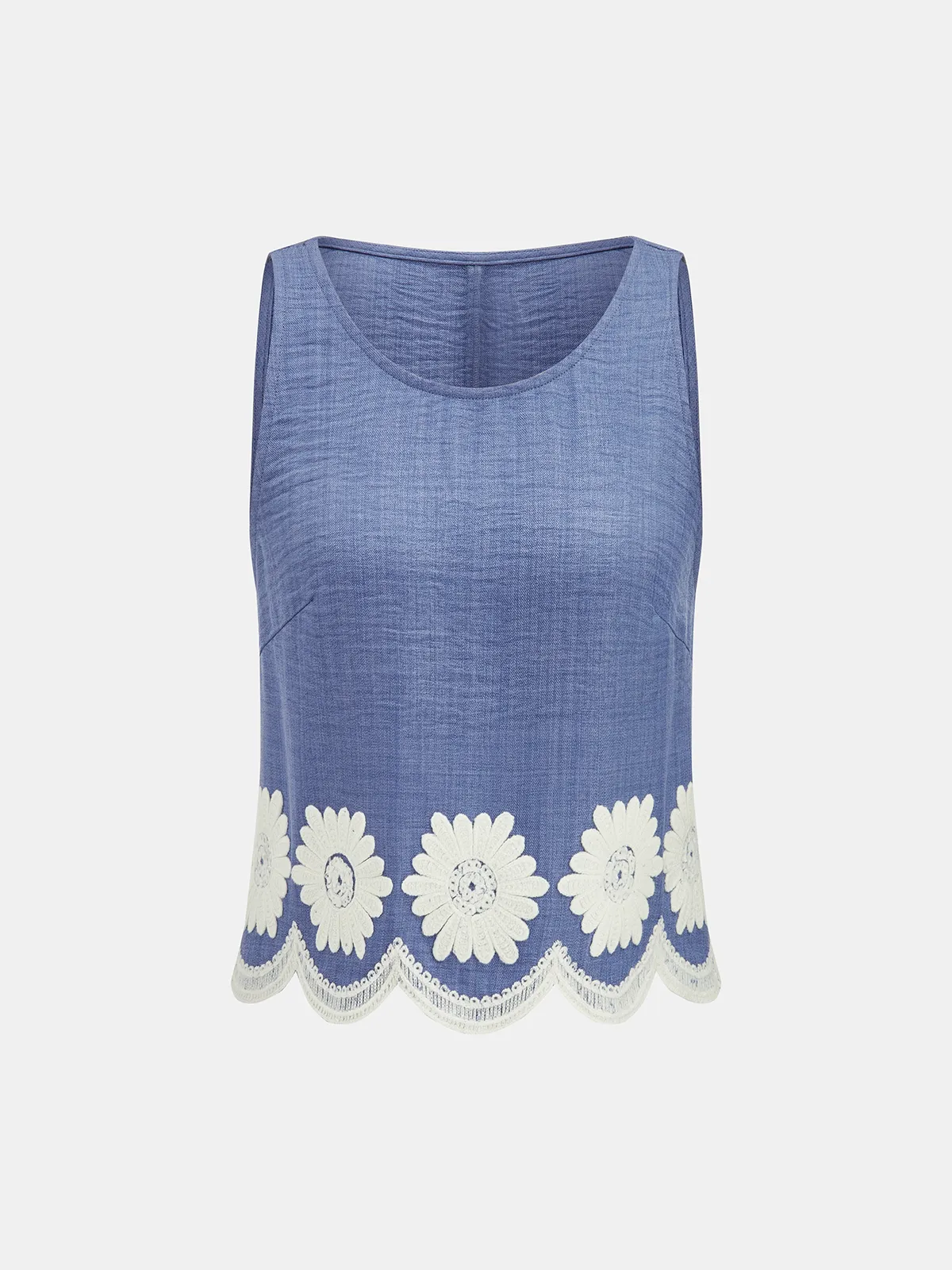 Daisy Embroidered Tank Top & Shorts Set sold by COMMENSE product image thumbnail 2