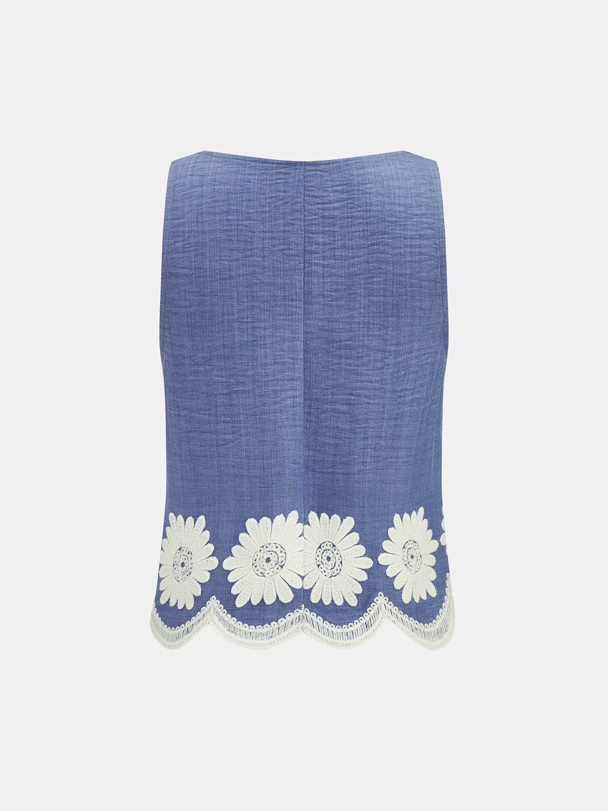 Daisy Embroidered Tank Top & Shorts Set sold by COMMENSE product image thumbnail 3