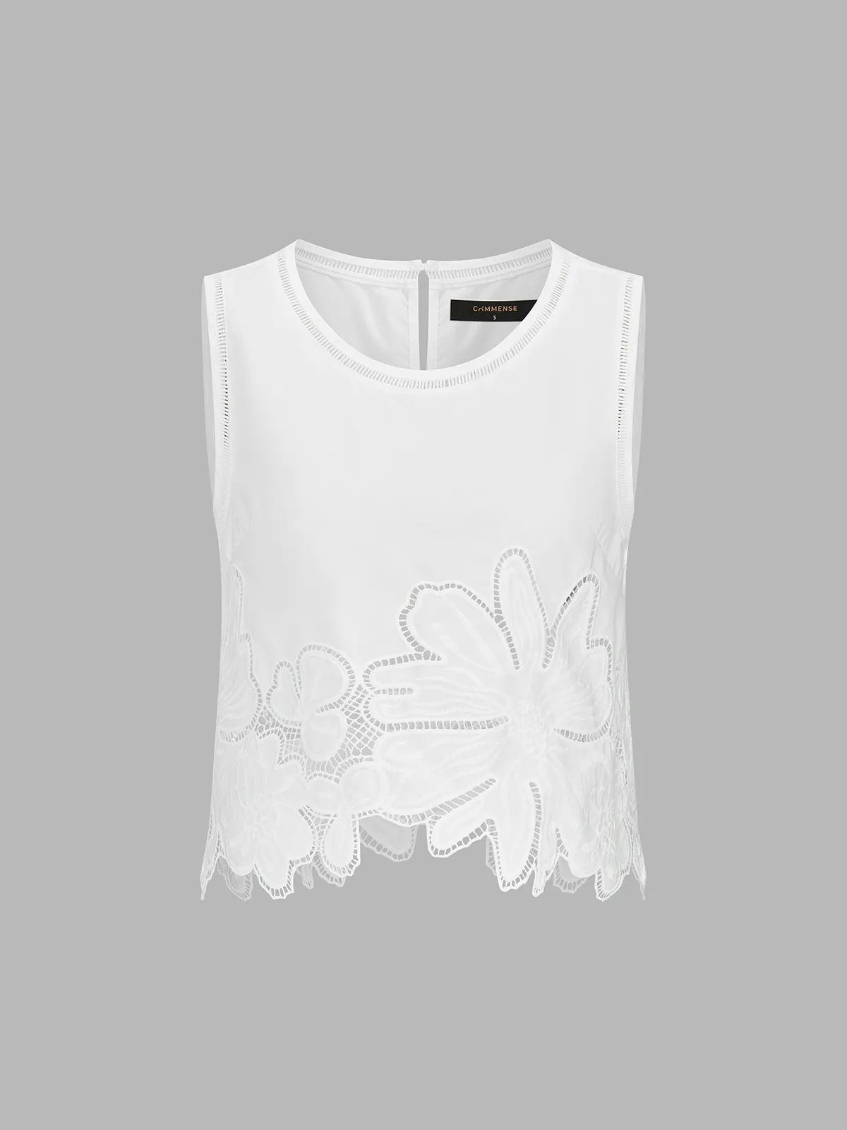 Floral Embroidered Top & Pleated Midi Skirt Set sold by COMMENSE product image thumbnail 2