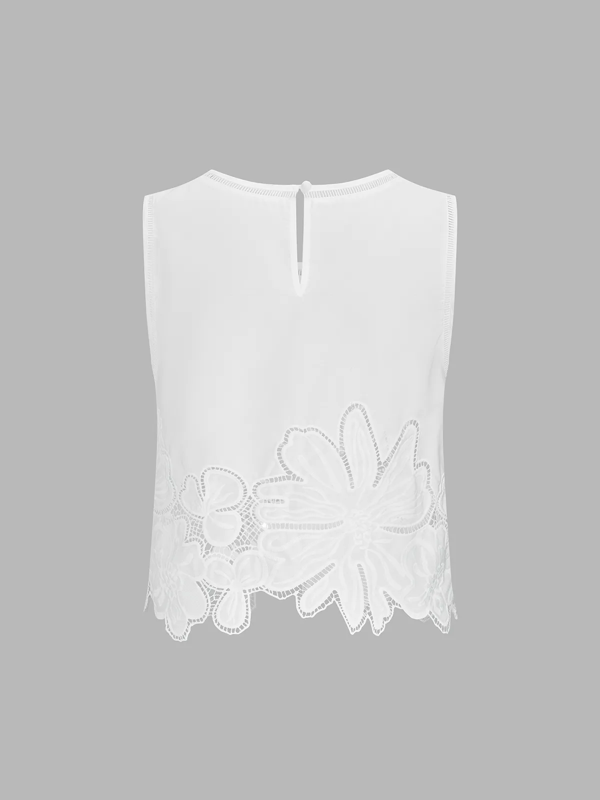 Floral Embroidered Top & Pleated Midi Skirt Set sold by COMMENSE product image thumbnail 3