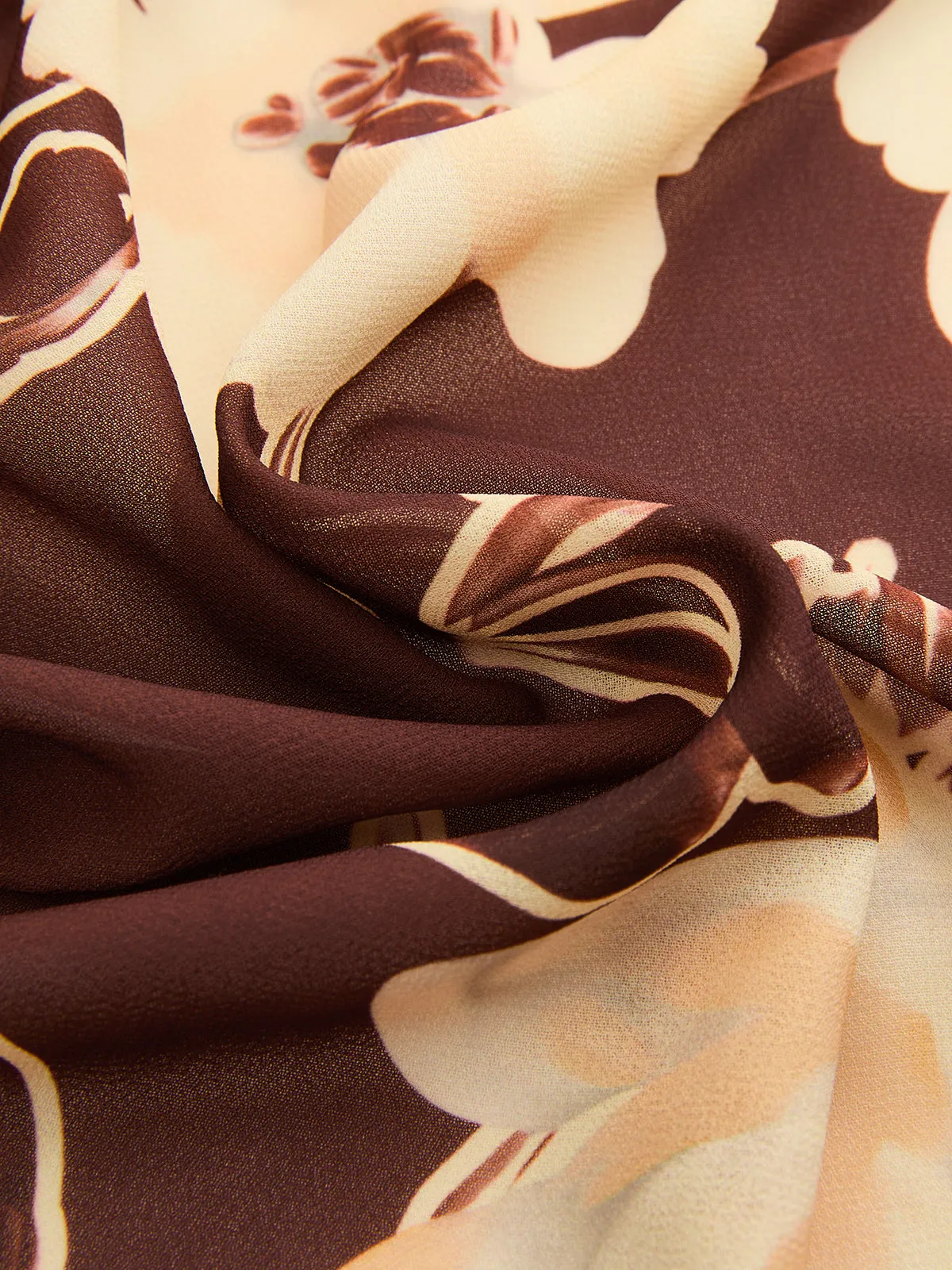 Floral Print Halter Twisted Midi Dress sold by COMMENSE product image thumbnail 3