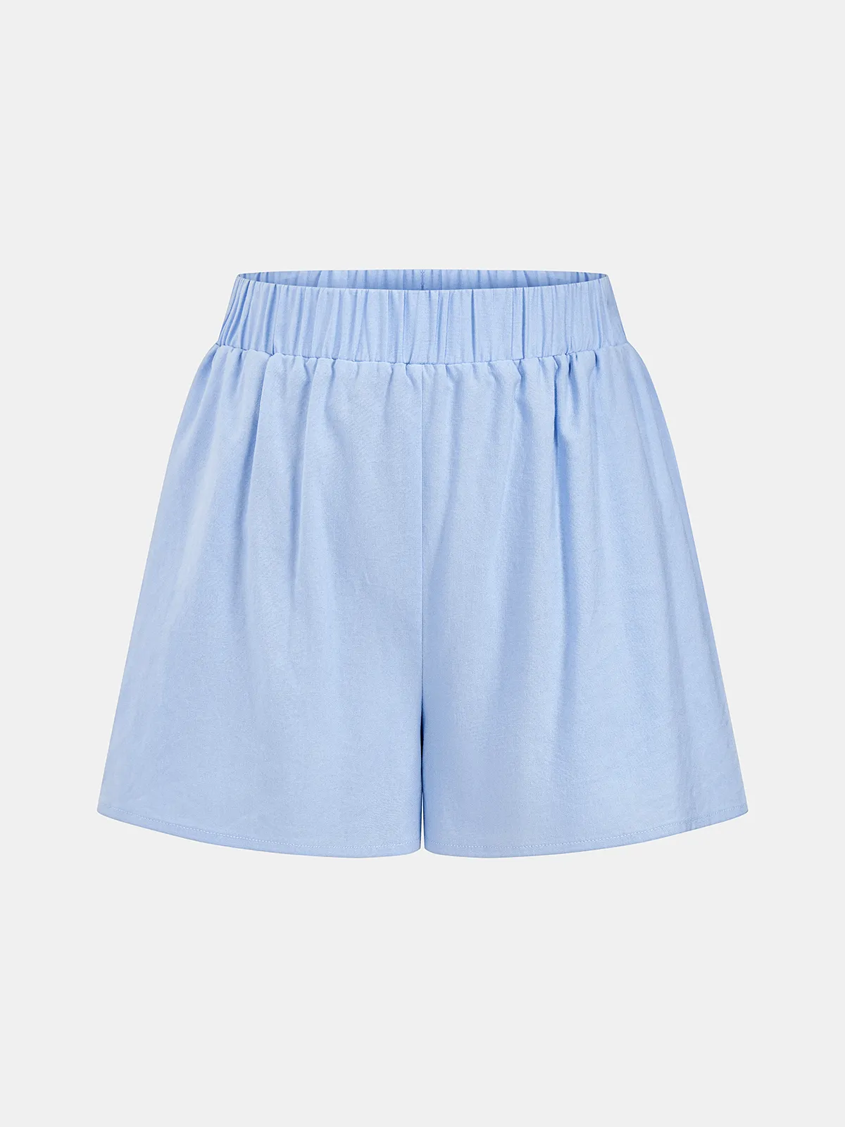 Off Shoulder Smocked Peplum Top & Shorts Set sold by COMMENSE product image thumbnail 5