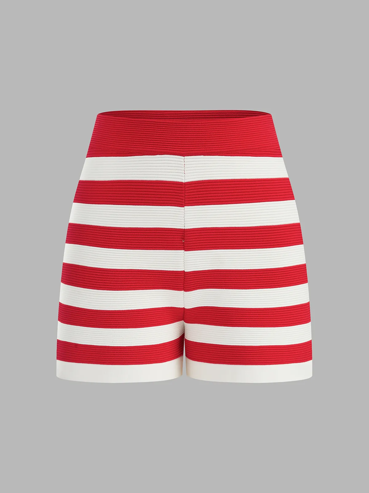Striped Sleeveless Knit Top & Shorts Set sold by COMMENSE product image thumbnail 4