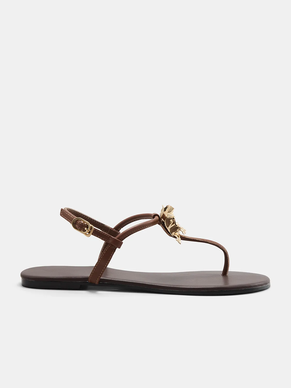 Flower Detail Thong Flat Sandals sold by COMMENSE product image thumbnail 4