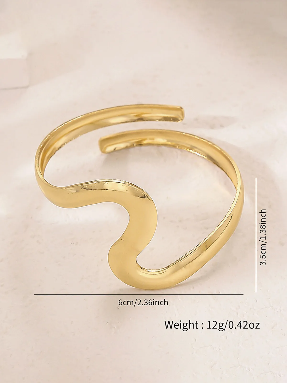 Irregular Wavy Upper Arm Cuff sold by COMMENSE product image thumbnail 3