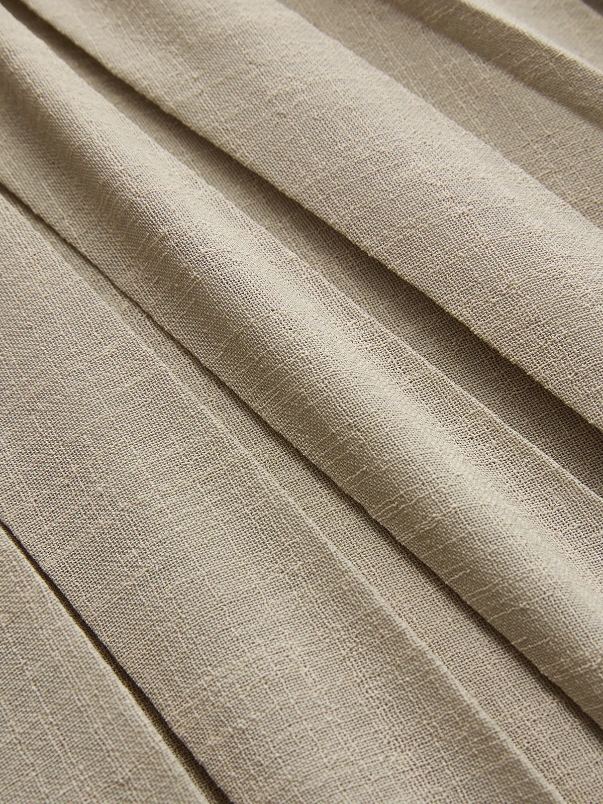 Elastic Waist Pleated Midi Skirt sold by COMMENSE product image thumbnail 4