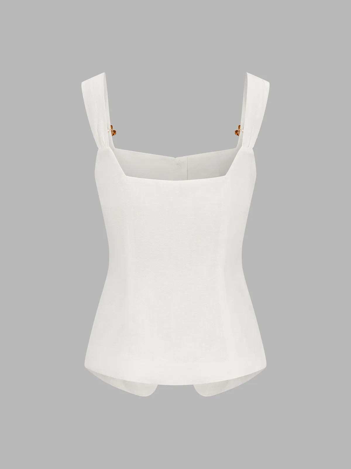 Linen Blend Metal Detail Cami Top sold by COMMENSE product image thumbnail 3