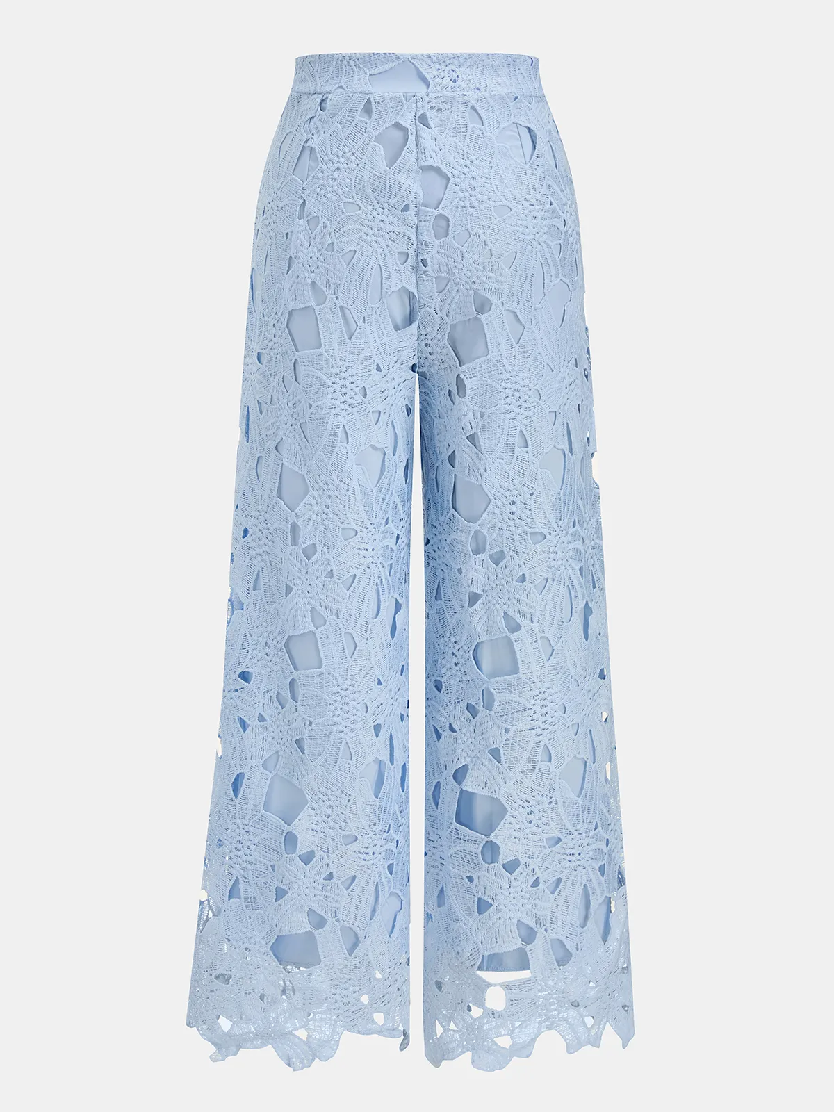 Lace Sleeveless Cropped Shirt & Pants Set sold by COMMENSE product image thumbnail 5