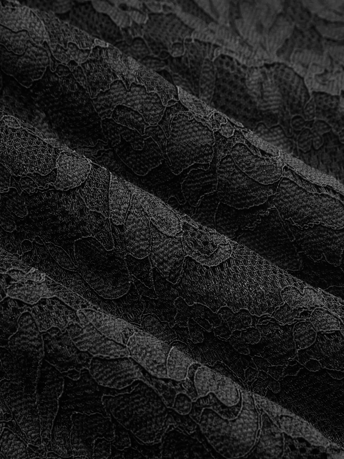 Floral Button Mandarin Collar Lace Top sold by COMMENSE product image thumbnail 3