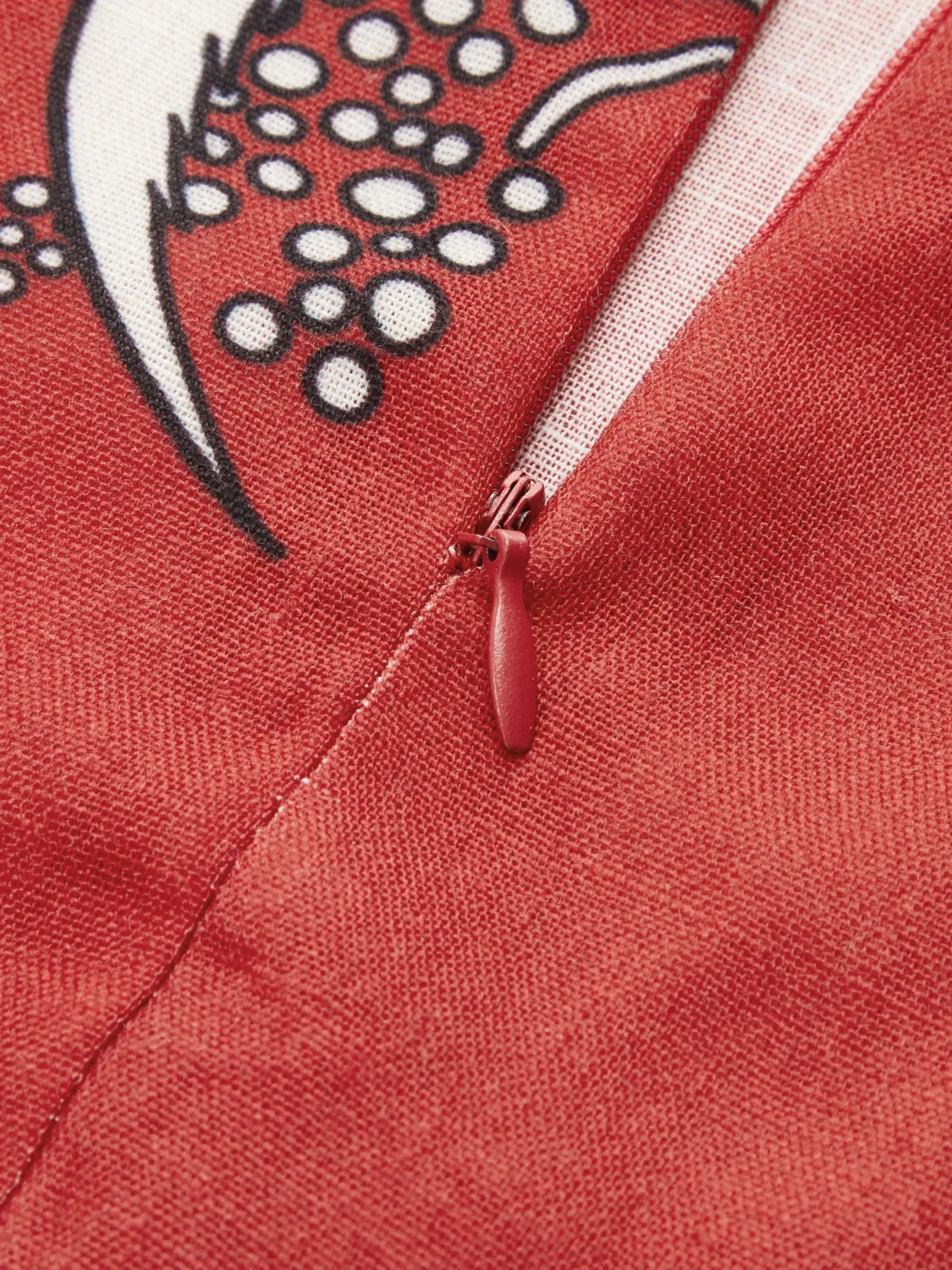 Tropical Print Cut-Out Cami Maxi Dress sold by COMMENSE product image thumbnail 5