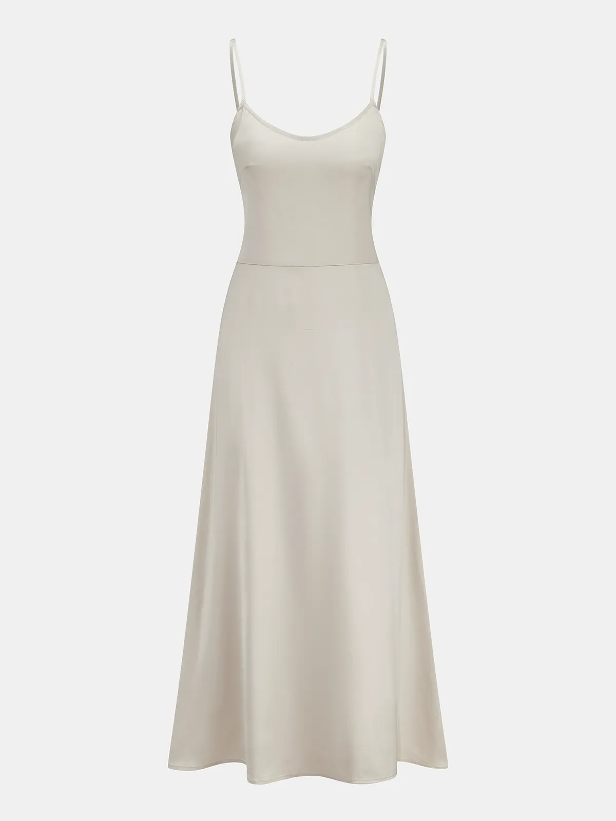 Satin Cami Dress & Lace Vest Two-Piece Set sold by COMMENSE product image thumbnail 3