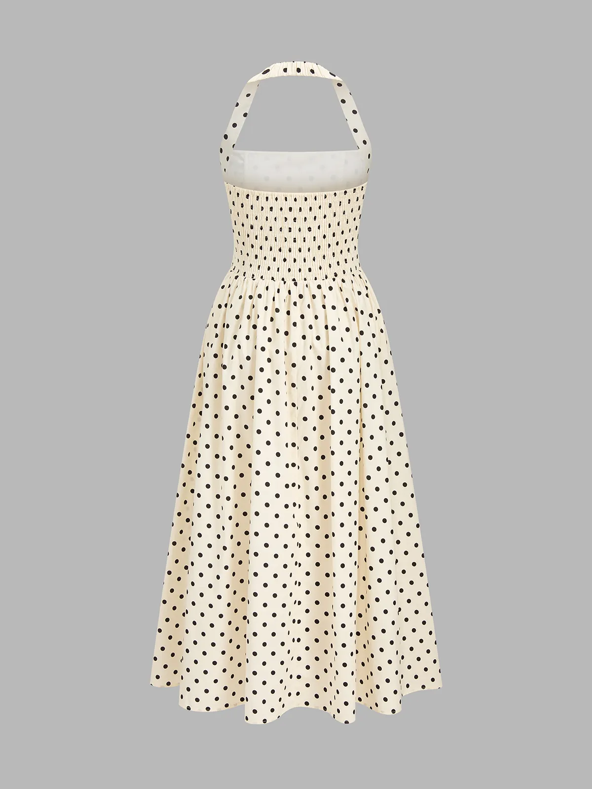 Polka Dot Halter Neck Maxi Dress sold by COMMENSE product image thumbnail 2