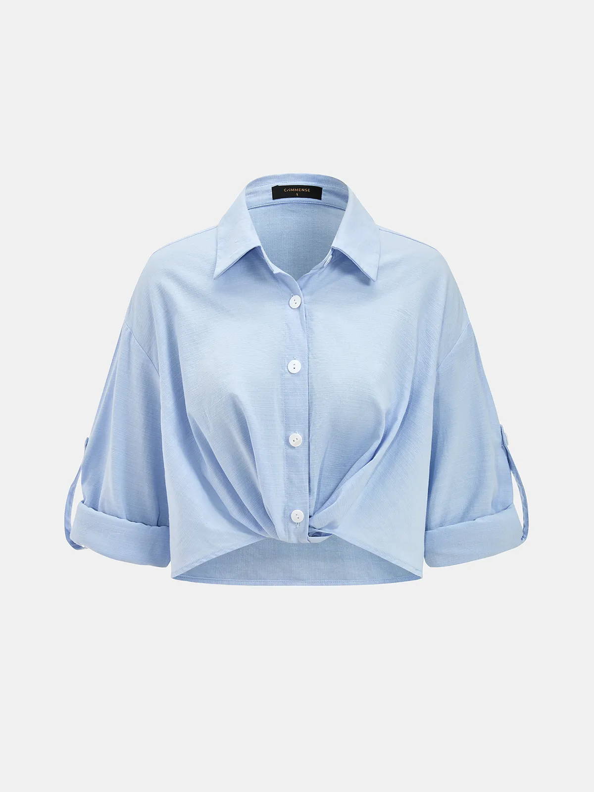 Cotton Linen Shirt & Wide Leg Pants Set sold by COMMENSE product image thumbnail 2