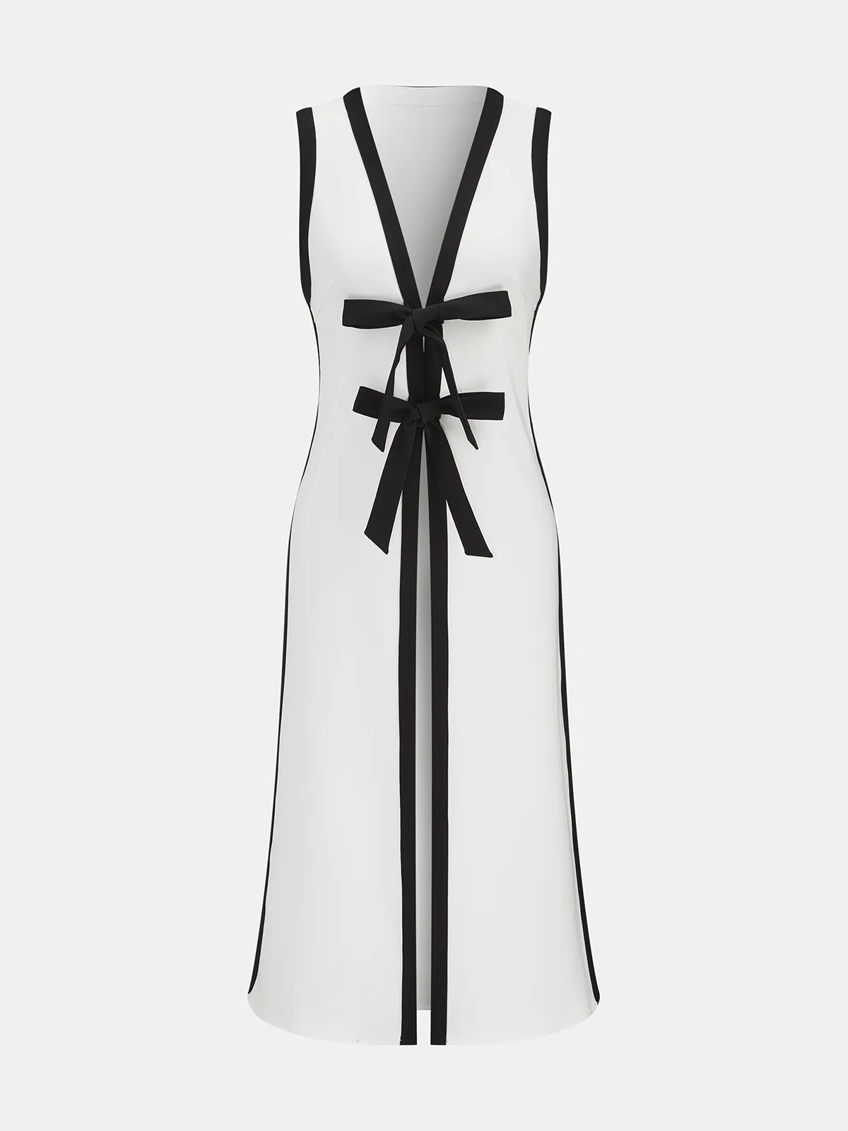 Bow Tie Longline Vest Coat & Pants Set sold by COMMENSE product image thumbnail 2