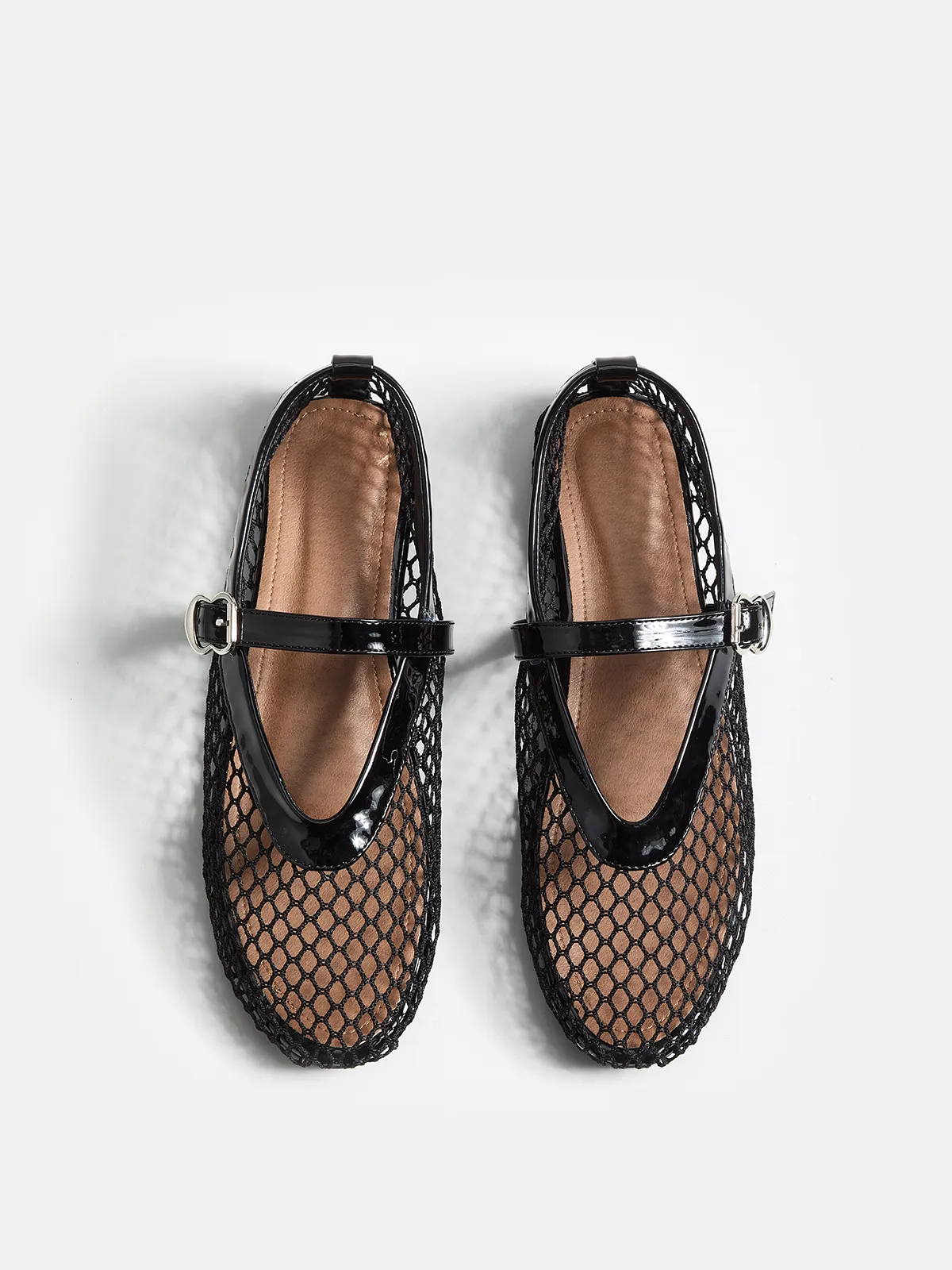 Genuine Leather Mesh Ballet Flats sold by COMMENSE
