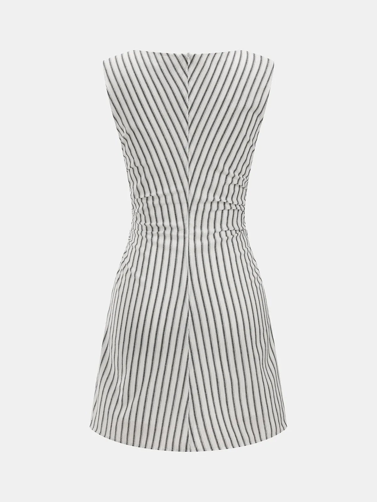 Striped Cotton Sleeveless Mini Dress sold by COMMENSE product image thumbnail 4