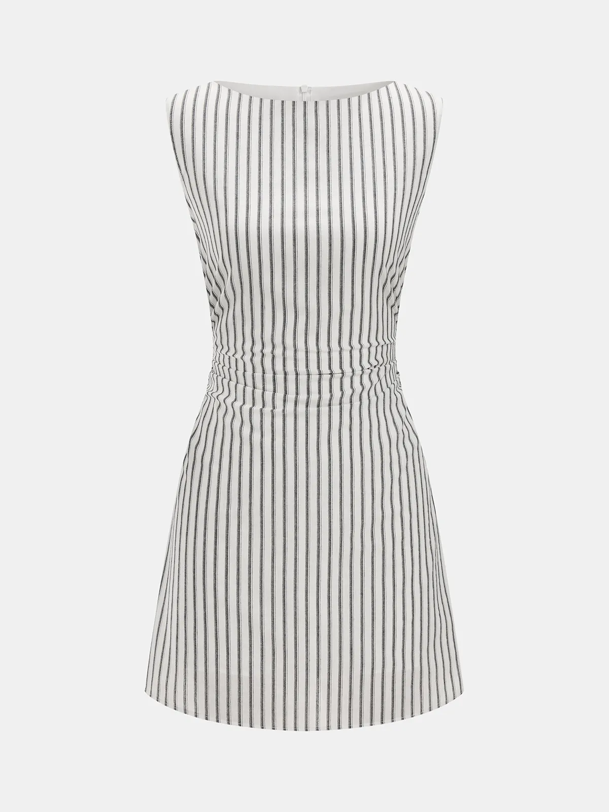 Striped Cotton Sleeveless Mini Dress sold by COMMENSE product image thumbnail 3