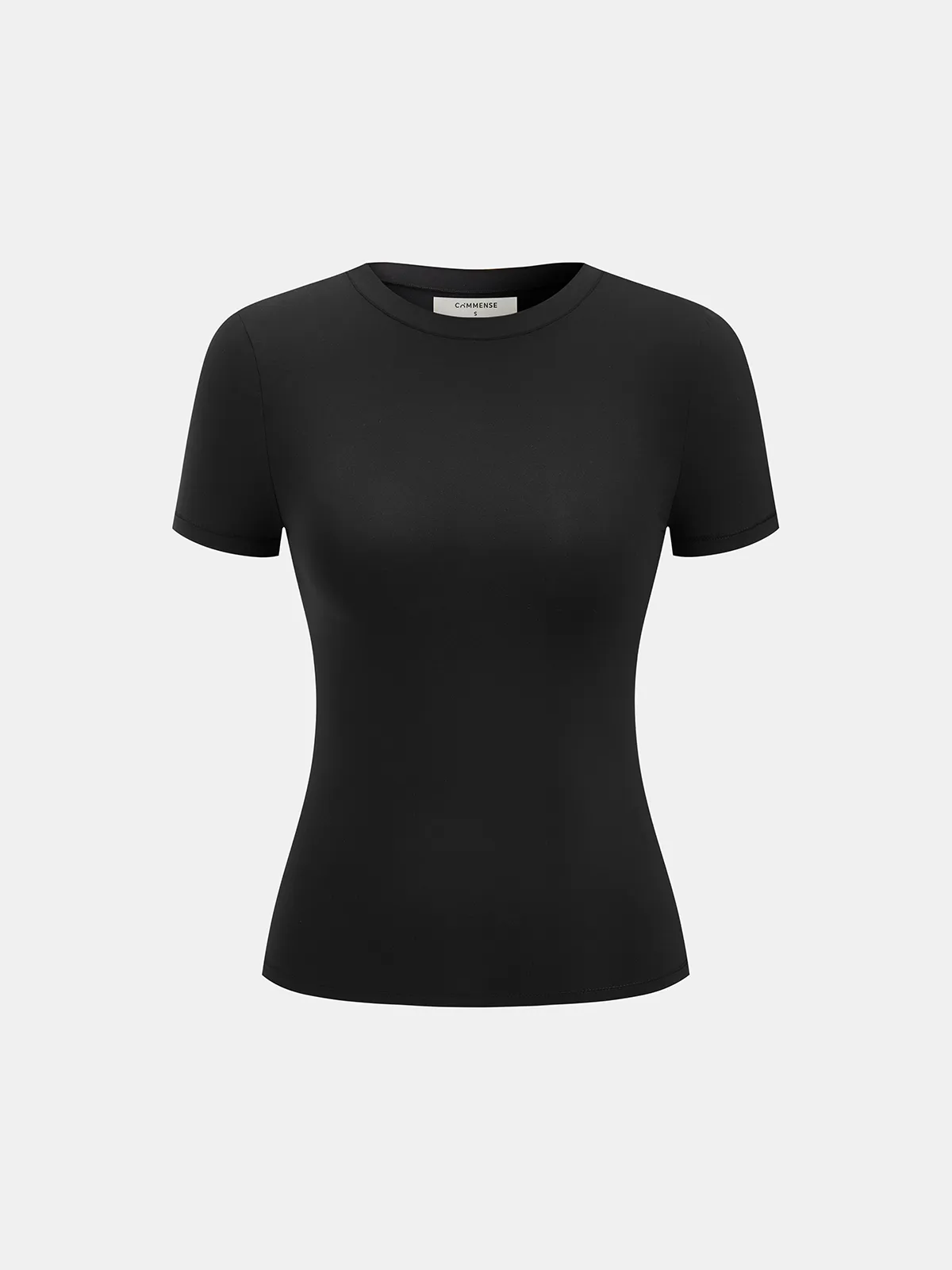 High Stretch Knit Short Sleeve Top sold by COMMENSE product image thumbnail 2