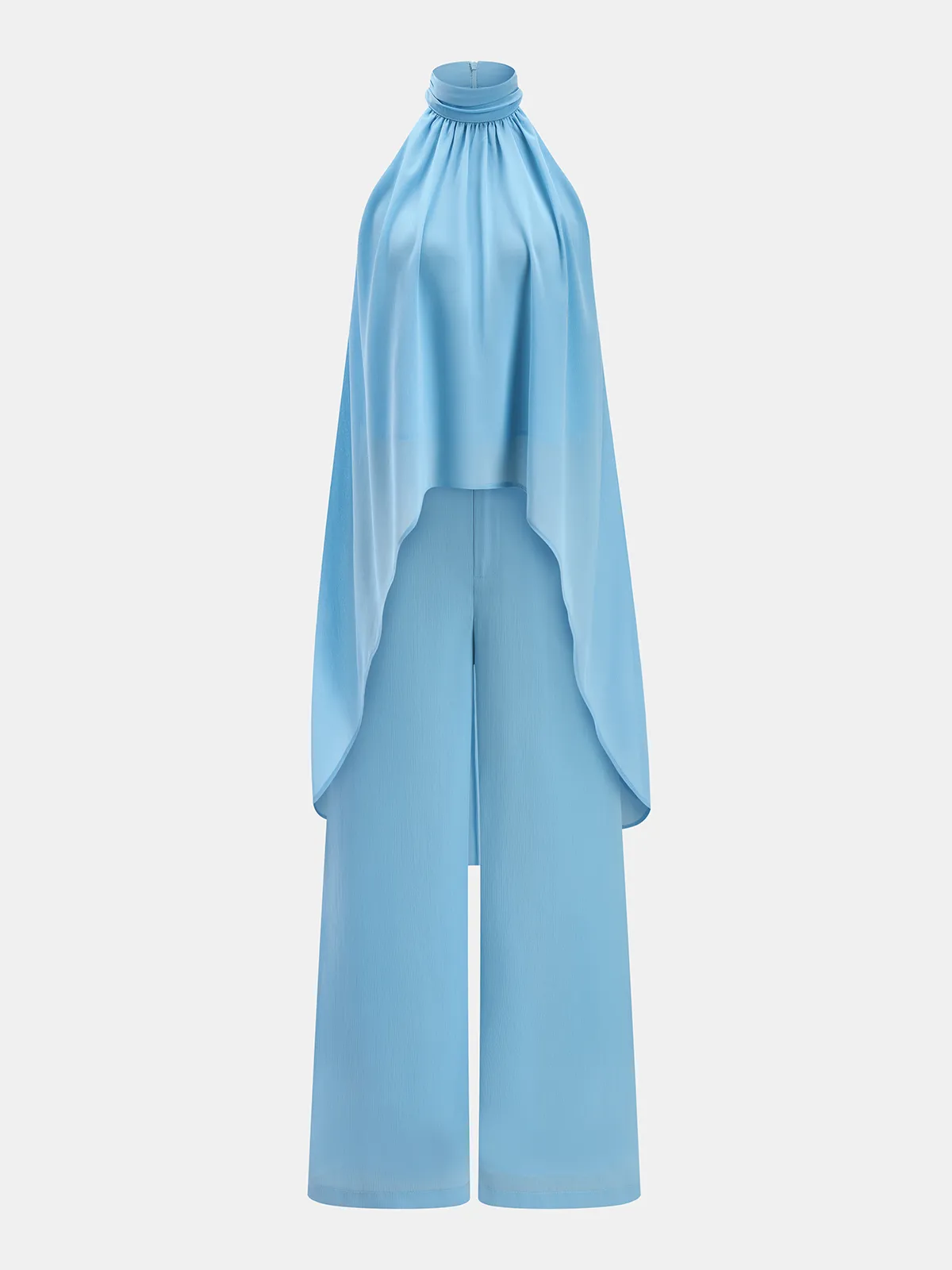 Flowy Chiffon Sleeveless Top & Pants Set sold by COMMENSE product image thumbnail 3