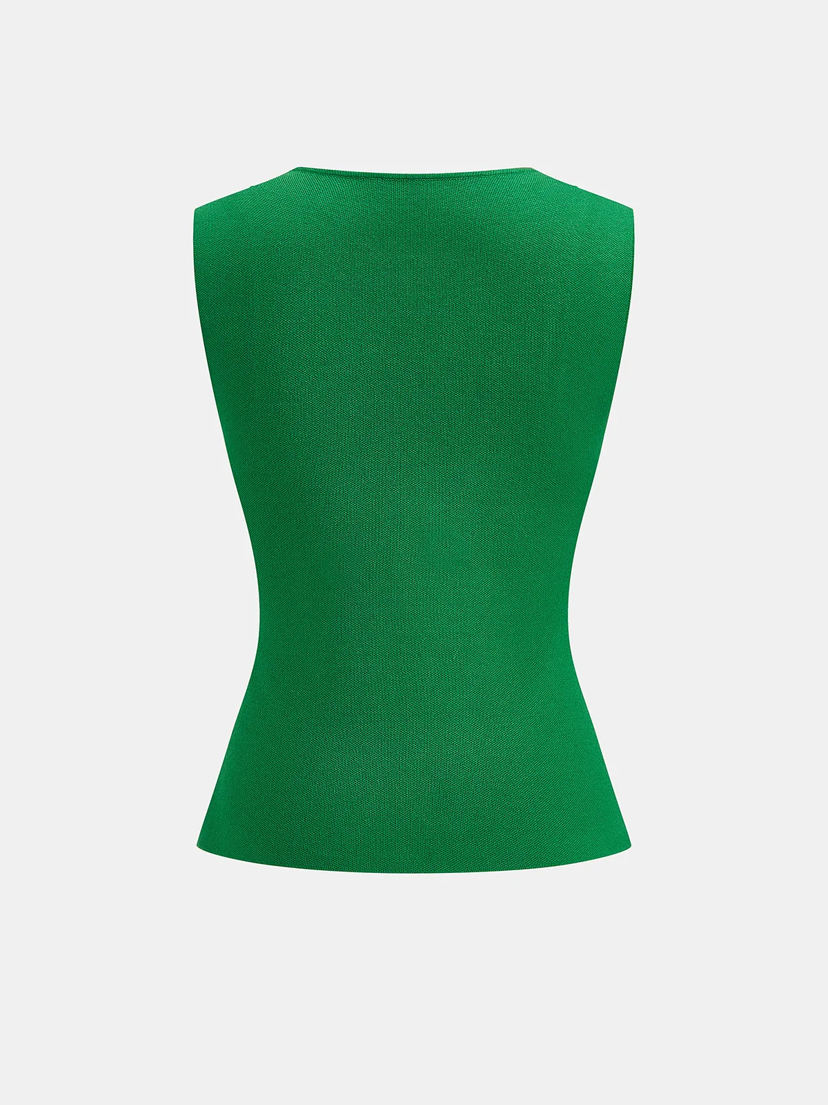 Metal Button Knit Vest & Mini Skirt Set sold by COMMENSE product image thumbnail 4