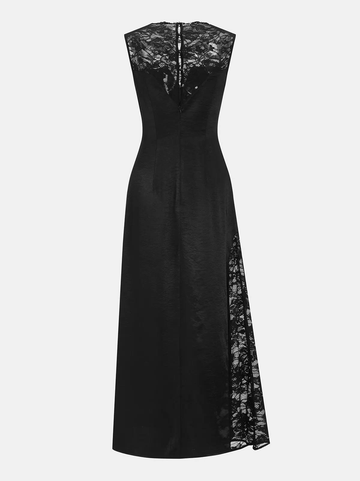 Lace Panel Sleeveless Maxi Dress sold by COMMENSE product image thumbnail 3