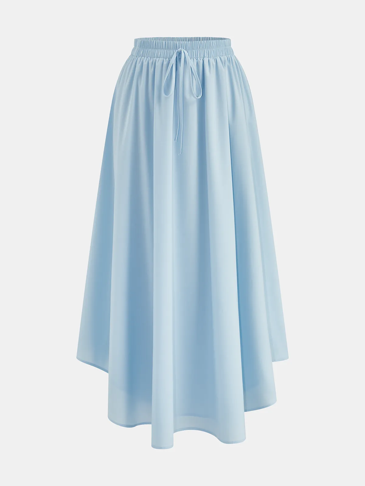 V-Neck Cap Sleeve Top & Drawstring Skirt Set sold by COMMENSE product image thumbnail 5