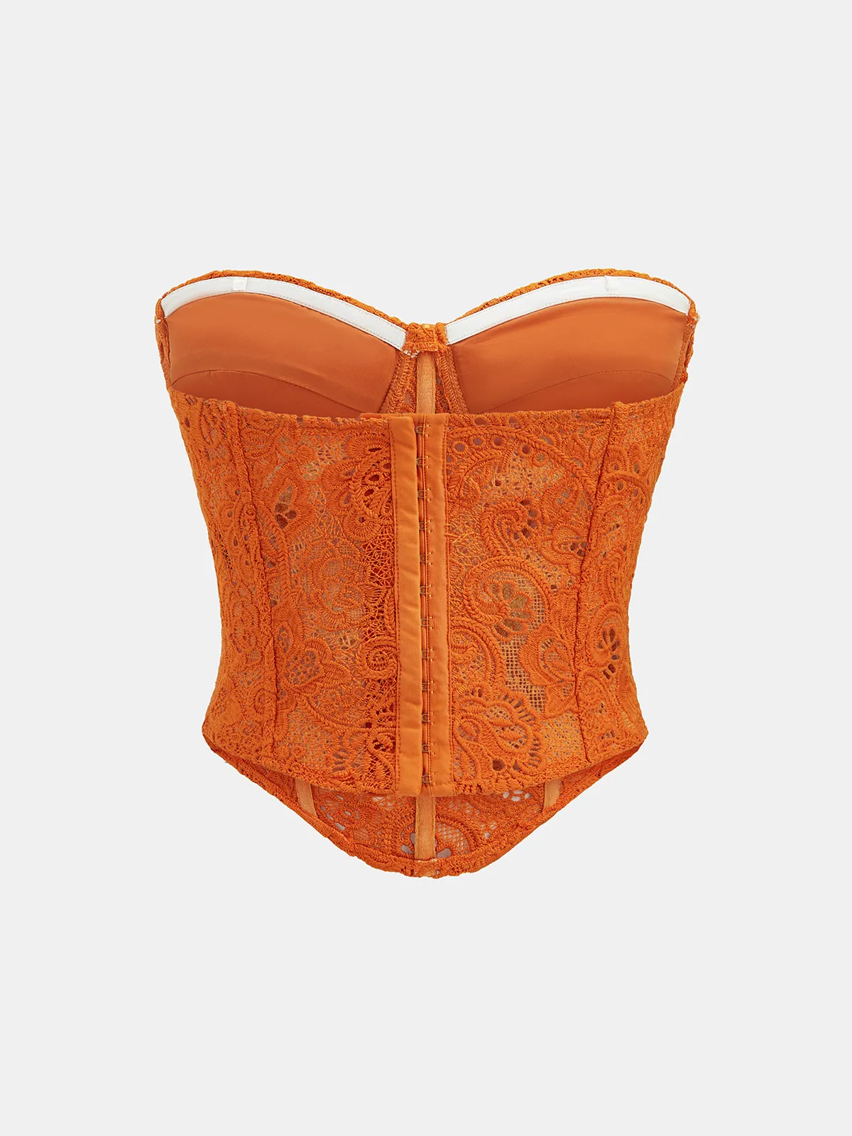 Guipure Lace Sweetheart Neck Corset Top sold by COMMENSE product image thumbnail 2