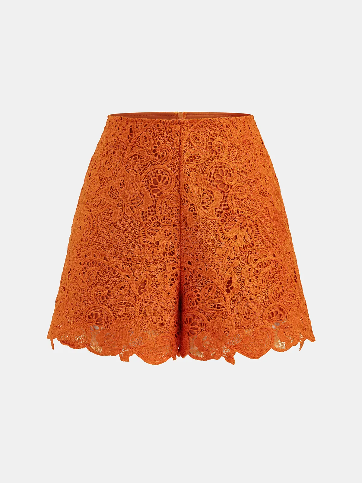 Guipure Lace Mid Waist Shorts sold by COMMENSE