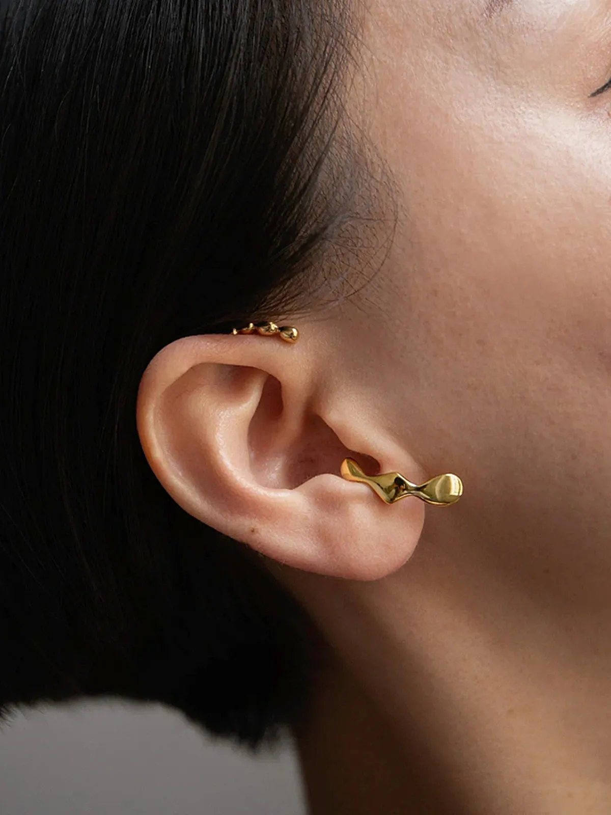 Irregular Metal Left Ear Cuff sold by COMMENSE product image thumbnail 3