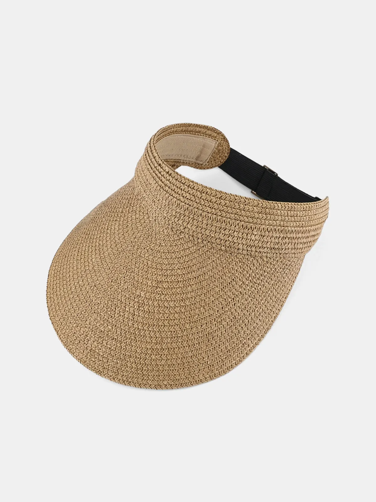 Straw Woven Adjustable Visor Hat sold by COMMENSE product image thumbnail 4