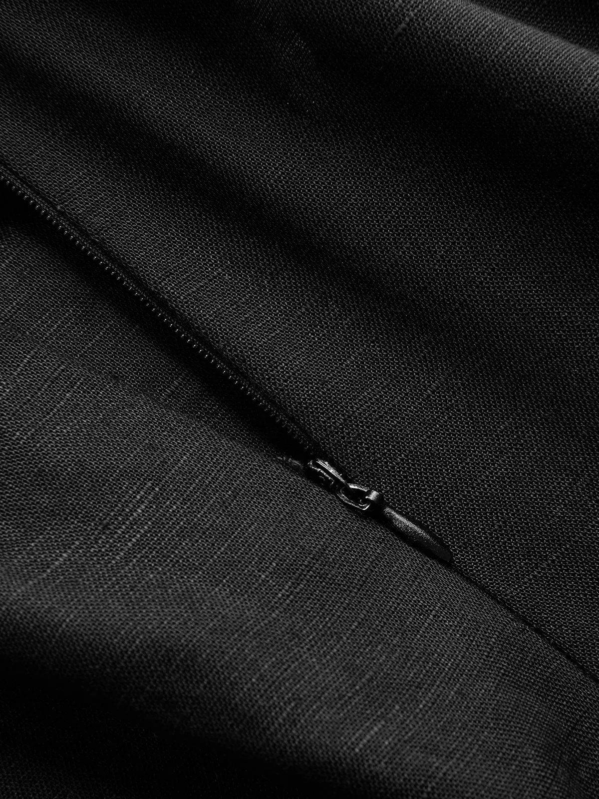 Linen-Blend Strapless Tie-Waist Wide Leg Jumpsuit sold by COMMENSE product image thumbnail 4