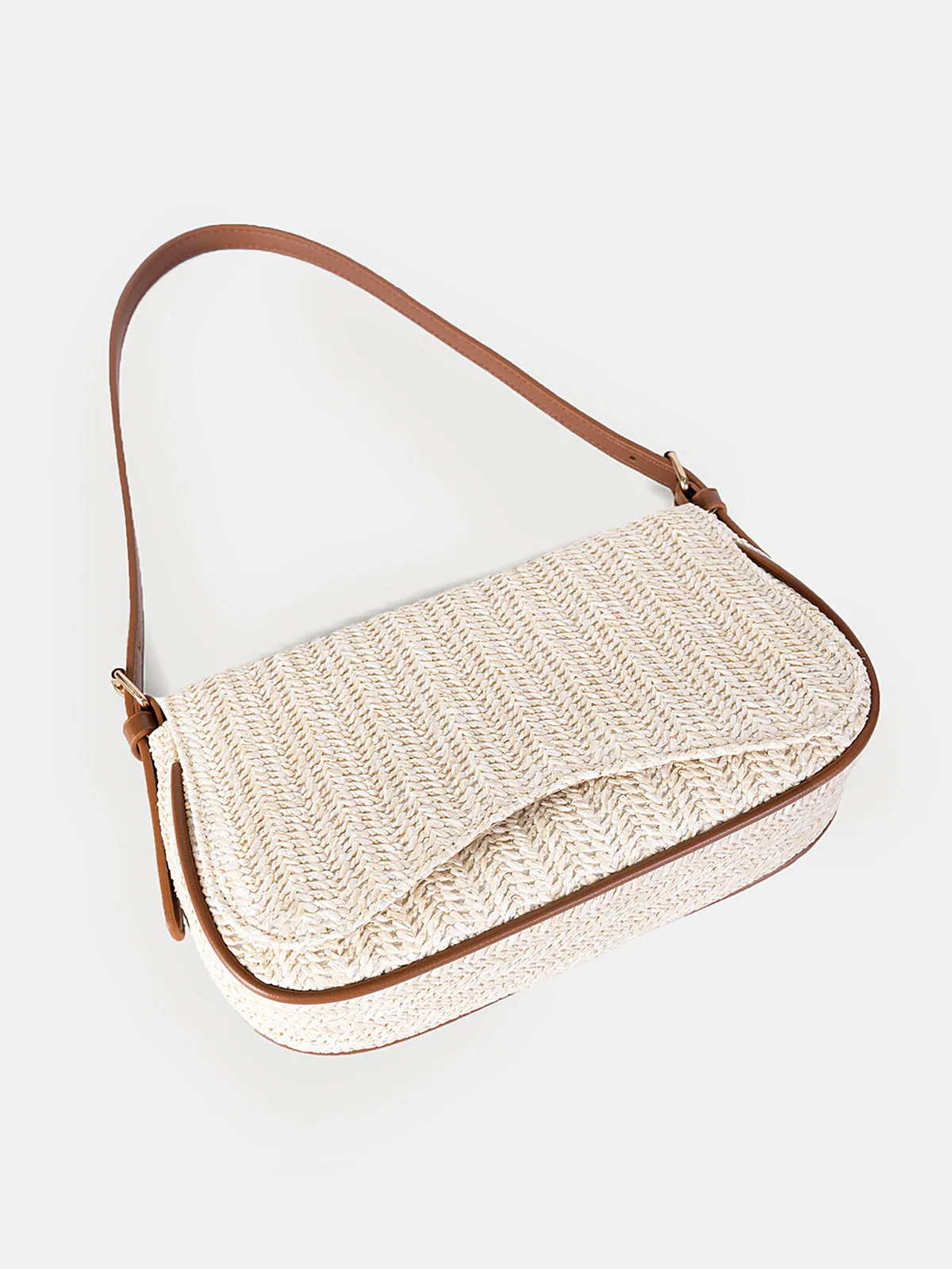 Casual Straw-Texture Shoulder Bag sold by COMMENSE product image thumbnail 2
