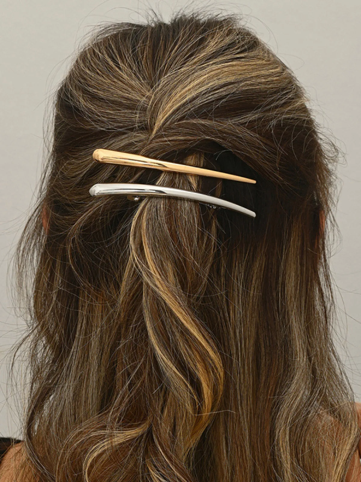 Minimalist Tapered Bar Hair Clip sold by COMMENSE