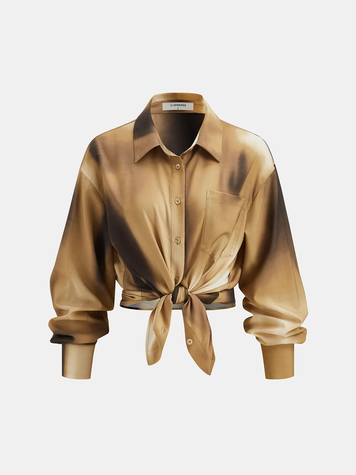 Tie-Dye Shirt & Wide-Leg Pants Set sold by COMMENSE product image thumbnail 2