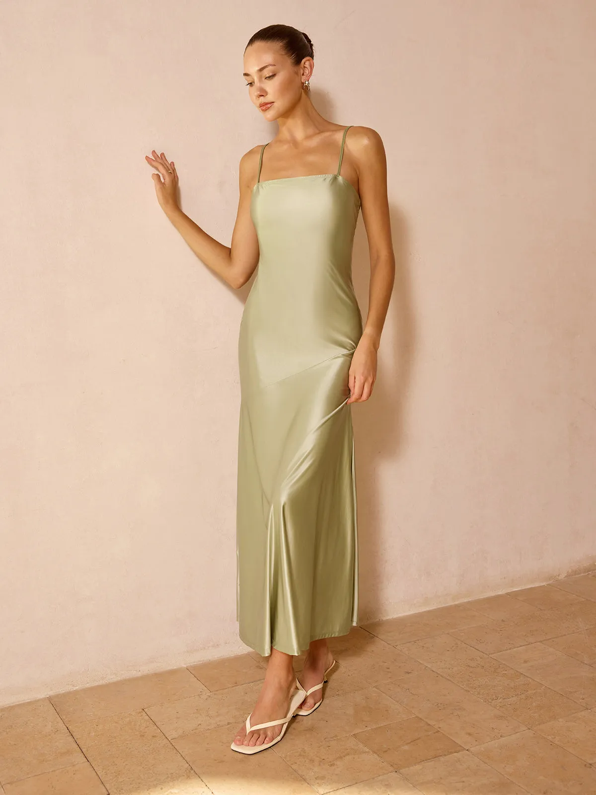 Sheer Capelet & Cami Dress Two-Piece Set sold by COMMENSE product image thumbnail 4